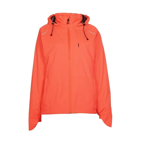 Killtec Women's Evle Rain Jacket, Shock Orange,8 - US