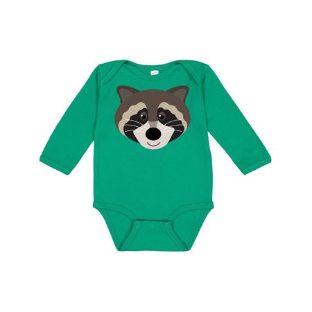 

Inktastic Raccoon Animal face Gift Baby Boy or Baby Girl Long Sleeve Bodysuit