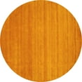thumbnail image 1 of Ahgly Company Indoor Round Abstract Yellow Contemporary Area Rugs, 7' Round, 1 of 4