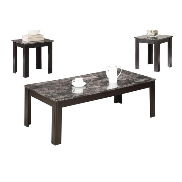 Set 3 Mesas Coaster Negro