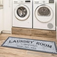 thumbnail image 2 of Ottomanson Non-Slip Rubberback Vintage 2x5 Laundry Room Runner Rug, 20" x 59", Light Gray, 2 of 11