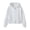 Light Gray, variant on Zip Up Hoodies for Women Casual Fashion Spring Jackets Solid Color Long Sleeve Crewneck Fall Y2K Basic Sweatshirts