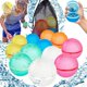 thumbnail image 2 of Globos De Agua Pelotas Absorbentes Juego De Salpicaduras De Verano Al Aire Libre Playa Juguete Para Niños Piscina Juguetes De Baño Creativos Bolas Silicona Reutilizables, 2 of 4