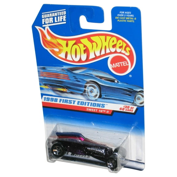 Hot Wheels 1998 First Editions 30/40 (1997) Black Sweet 16 II Toy Car #674
