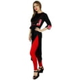 thumbnail image 2 of Bimba Women Straight Black Kurta Kurti w/ Printed Yoke Classic Chic Tunic, 2 of 7