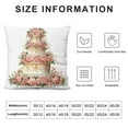 thumbnail image 5 of RUIYC Pack of Pink Decorative Throw Pillow Covers Soft Fluffy Flower Pillow Covers for Bedroom Dorm Couch Pillow Case Pattern Funky Boho Pillow Case, 5 of 5