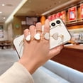 thumbnail image 5 of Compatible with Samsung Galaxy S23 Plus Case Silicone, Cute Love-Heart Case with Love Heart Chain, Ultra Slim Soft Samsung S23 Plus Phone Case Shockproof Bumper Protective Cases for Women (White), 5 of 13