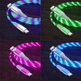 thumbnail image 2 of Cable USB tipo C luminoso de flujo, Cable de datos de carga rápida 5A, Cable LED brillante para Samsung, Xiaomi, IPhone Micro, 2 of 5