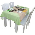 thumbnail image 5 of GZHJMY St.Patrick's Cute Pug Dog Rectangle Tablecloth 60"(W) x 120"(L), Spring St.Patrick's Day Modern Table Linen Cloth Cover for Kitchen Dining Room Party Home Decor, 5 of 6