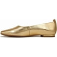 thumbnail image 3 of Franco Sarto Women's Ariel Gold Leather Ballet Flat 6M, 3 of 5