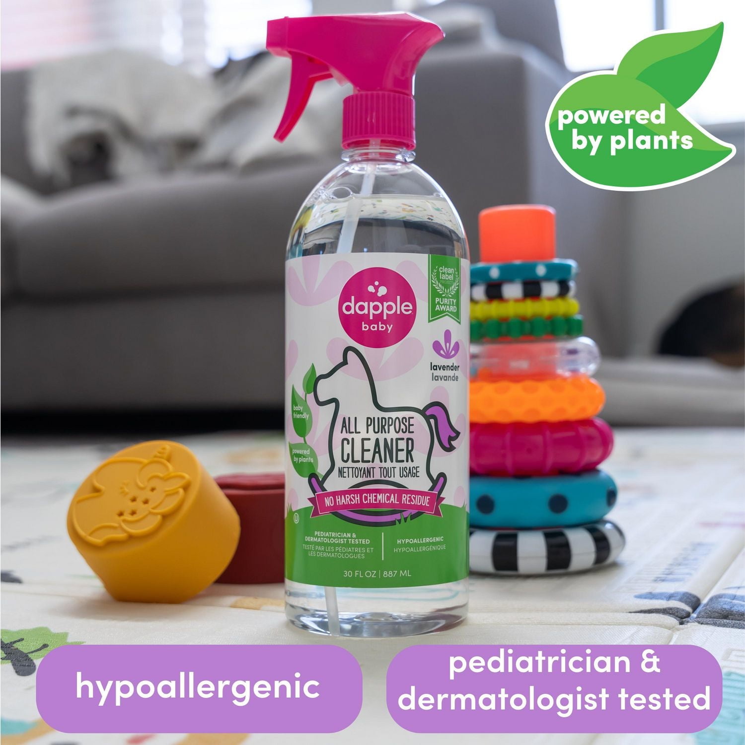 Spray nettoyant tout usage Dapple®, lavande, 887ml Nettoie toutes les surfaces !