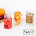 thumbnail image 3 of Servette Home County Fair Mason Jar Drinking Glasses with Handles - Set of 5 (Clear), 3 of 6