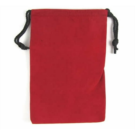 Red Large Cloth Dice Bag (6in x 9in) Koplow Games