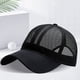 thumbnail image 5 of Gorra deportiva transpirable de malla de verano, gorra de béisbol unisex para entrenamiento (negra), 5 of 7