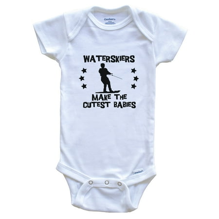 

Waterskiers Make The Cutest Babies Funny Waterskiing Baby Bodysuit