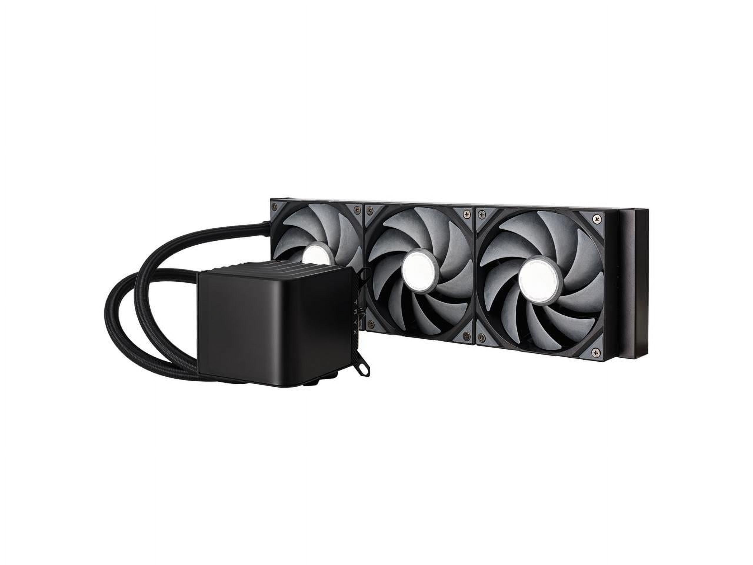 TRYX L-P360N-DS3M-G1K Panorama 360 Muti-Compatible AMOLED L-Shaped3D Anamorphic Display Custom AIO Cooler – Black