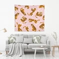 thumbnail image 6 of Cute Tiger Tapestry Wall Hanging Tapestries Happy Colorful Hippie Psychedelic Art Polyester Carpet Wall Decorative for Living Room Bedroom 90x60inch Home Decor Gifts, 6 of 7