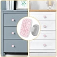thumbnail image 4 of 4 Pieces Set Drawer Pulls Handle Square Wardrobe Cabinet Knobs with Stainless Steel Screws Furniture Kitchen Decor, 4 of 5
