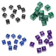 thumbnail image 1 of 40 Uds dados acrílicos D6 dados de juego de de 6 caras para accesorios Negro Azul Púrpura Zulema Dados poliédricos, 1 of 8