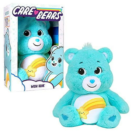 Care Bears - Peluche 14 - Wish Bear - Matériau doux et câlin ! Bleu 