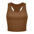 thumbnail image 1 of Hiiyo Women's Racerback Sports Tank Top Solid Casual Summer Sleeveless Tee, Sizes S, 1 of 3