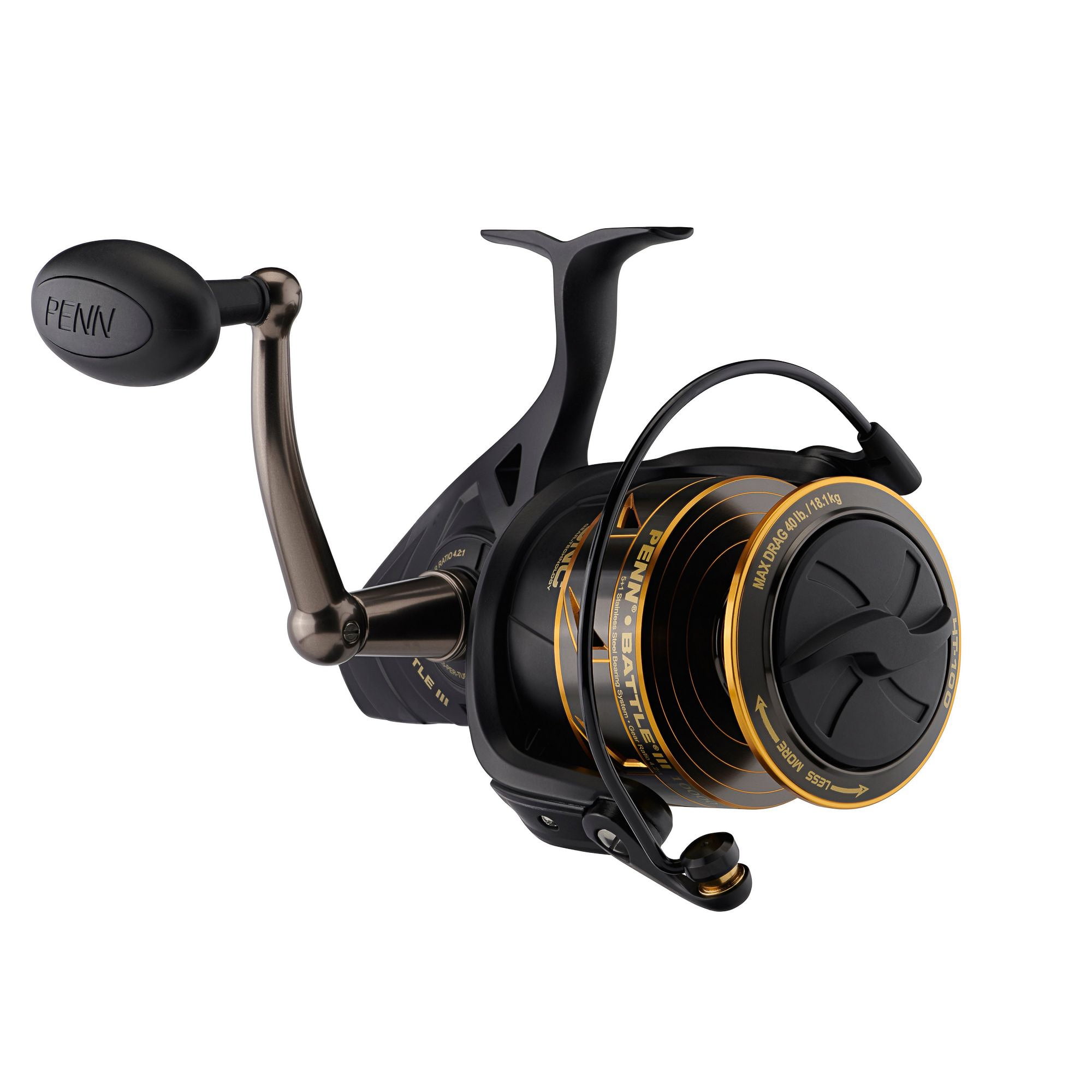 PENN Battle III Spinning Inshore Fishing Reel, Size 1000 (1518029