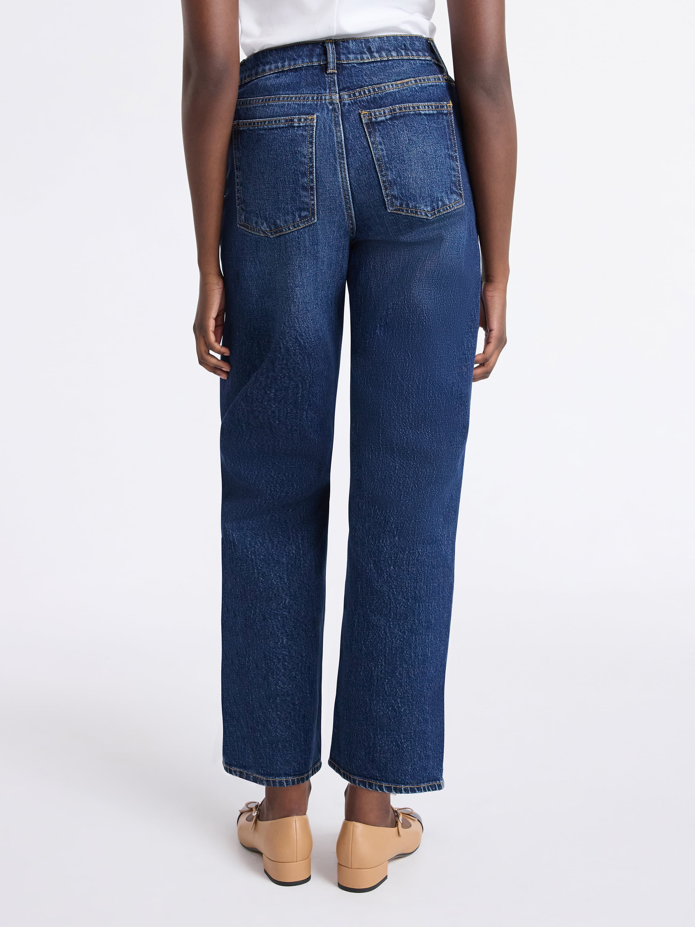 Free Assembly Women's Midrise Relaxed Ankle Jeans, 27.5" Inseam Sizes 0-18