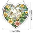 thumbnail image 3 of Rompecabezas acrílico atrapaluz con colgante en forma de corazón, 94 piezas, adorno colgante decorativo para interiores y exteriores, 19 cm, 3 of 9