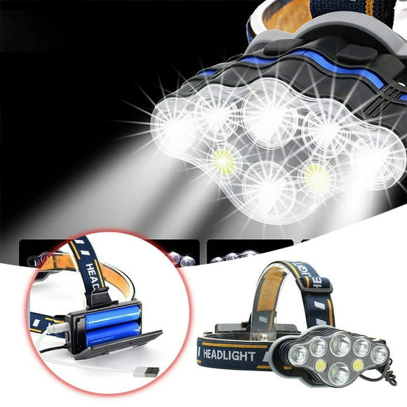 LED Strong Light Long Range Headlight USB Charging Outdoor Night Fishing COB Red Light Warning Floodlight 50 Christmas Lights Battery Operated Outdoor String Lights Christmas Big Bulb And Christmas