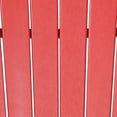 thumbnail image 6 of Sunnydaze HDPE Upright Raised Adirondack Chair - Red, Set of 2, 6 of 8