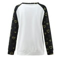 thumbnail image 4 of Women Multiple Sizes Multiple Color Soft Easy Young Round Collar Polyester Top Blouse Shirt(Black,XXL), 4 of 6