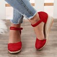 thumbnail image 7 of Juosiy Wedge Sandals for Women 2041 Summer no slip Fashion Braided Fastener Strap Dressy Shoes, 7 of 7