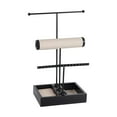 thumbnail image 1 of Jewelry Display St Hanging Box Accessories Watch Modern Display Tree Desktop Tier Design Bracelet Base Organizer Holder Black, 1 of 8