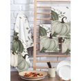 thumbnail image 4 of Sage Green Fall Pumpkin Kitchen Dish Towels for Drying Dishes Set of 3, Botanical Harvest Thanksgiving Waffle Weave Microfiber Hand Tea Bathroom Towels Quick Dry & Absorbent Towel 15.7x23.6, 4 of 7