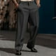 thumbnail image 4 of Pantalones de traje rectos lisos de tres botones para hombre - Informal de negocios, tejido compuesto Fledge, ocasiones formales, 4 of 8