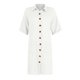 thumbnail image 4 of Vestido suelto SCZ de manga corta longitud media con botones color sólido casual para mujer blanco XL, 4 of 6