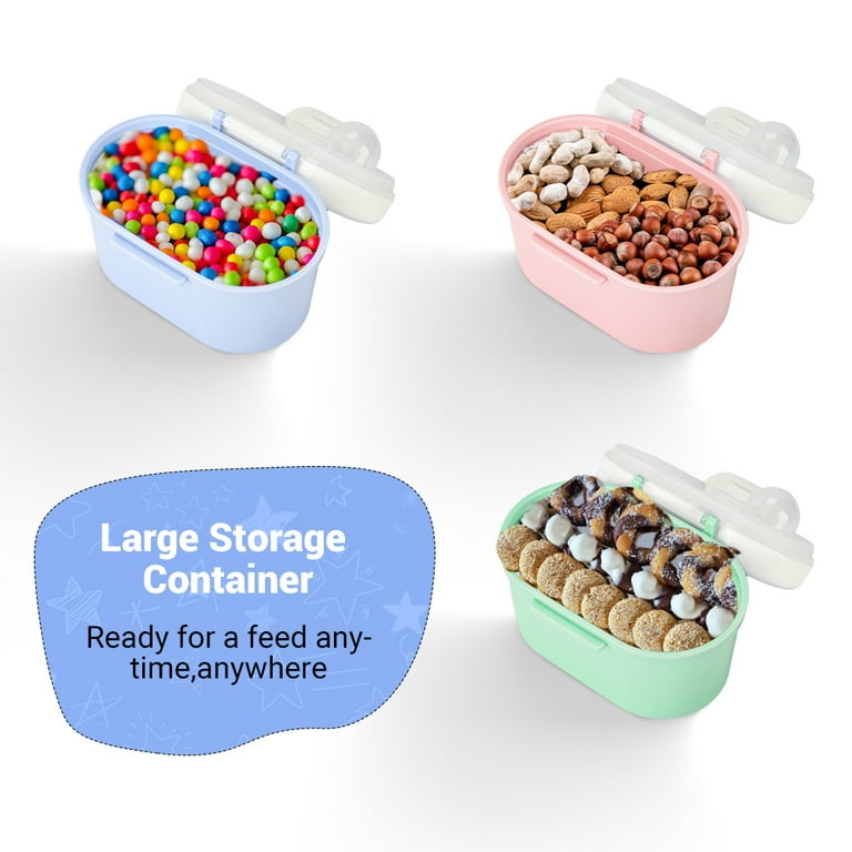 4Pcs/Set 120ML Baby Food Storage Milk Powder Box Portable Light Snack Box  with Leak Valve Kids Snack Container