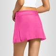 thumbnail image 4 of Hwmodou Women's Swim Skirt Tummy Control Swim Dress Built In Shorts High Waisted Split Swim Pants, 4 of 5