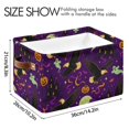 Halloween Seamless Flying Foldable Storage Large Fabric Storage Baskets ...