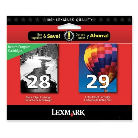 12a1980 Lexmark Cartridge - Lexmark 28/29 Ink Cartridge, 2 / Pack (Quantity)