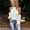 White, variant on Babysbule Womens Tops Long Sleeve Women's Fashion Backless Solid Color Long-sleeved Shirt Casual Strapless Tops