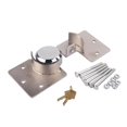 thumbnail image 2 of pitrice Heavy Duty 1/2 X Van Garage Shed Door Security Padlock Hasp Set Lock 73mm Steel, 2 of 6