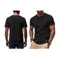 thumbnail image 3 of Camiseta de Viscosa de Bambú para Hombre, Ultra Suave, , Refrescante, Cuello Redondo, Informal, Básica Negro XXL, 3 of 6
