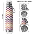 thumbnail image 3 of Modern 29oz Stainless Steel Insulated Thermos with Tea Filter, 360° Printed Travel Bottle, Leakproof BPA-Free Flask with Anti-Slip Base, 304 Inner & 201 Outer, Vacuum Cup, 3 of 6