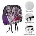 thumbnail image 3 of Harley Quinn And Joker Car Headrest Cover 2 Pcs Vehicles Seat Pillow Cover Protector Accessories Decor Auto Front/Rear Seats Head Rest Cover 2 Pcs Universal Fit Most Cars Sedan SUV Van, 3 of 7