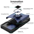 thumbnail image 5 of Military Grade All-In-One Ring Stand Card Case for Samsung Galaxy A14 5G - Navy Blue, 5 of 10