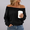 thumbnail image 2 of Dpjklzsn Women's Off Shoulder Long Sleeve Active Top, Easy Fit Athletic Shirt for Workout, Yoga and Casual Wear, 2 of 6