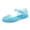 Blue, variant on Girls Closed Toe Crystal Jelly Sandals Princess Dress Shoes with Bow Non-Slip Soft Sole for Beach Party Daily, Size Little Kid