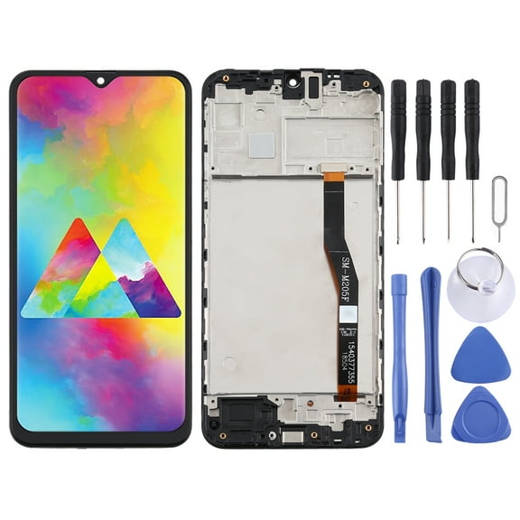 Cellphone Spare Parts  TFT LCD Screen for Samsung Galaxy M20 Digitizer Full Assembly with Frame
