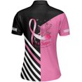 thumbnail image 3 of Personalized Breast Cancer 3D Polo Shirt, Pink Ribbon Awareness Polo, Survivor Pride Shirt Breast Cancer Tshirt (L), 3 of 4